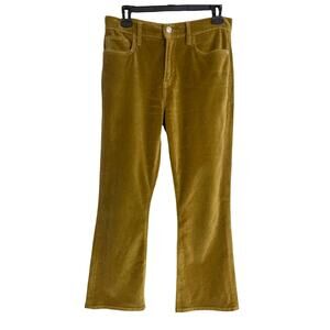 FRAME Velvet Le Crop Mini Bootcut Pants Camel Women's Size 28 Cropped